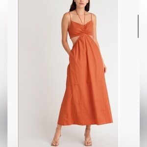 ASTR the Label tiered maxi with cutouts